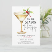 'Dit is het seizoen om Tipsy te zijn! cocktailpart Kaart (Staand voorkant)