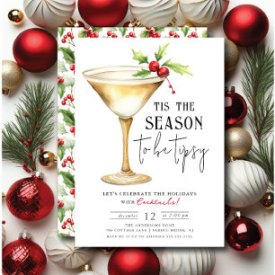 'Dit is het seizoen om Tipsy te zijn! cocktailpart Kaart