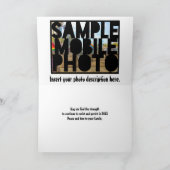 Dit is het seizoen om Trump-fotosjabloon af te zet Feestdagen Kaart (Binnen)