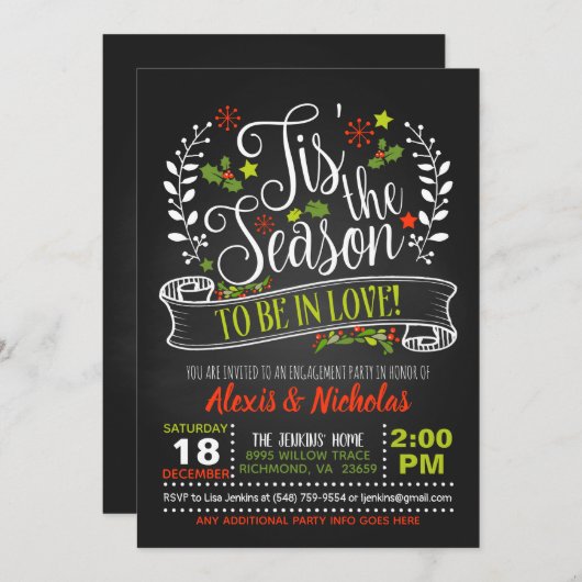 Dit is het seizoen om verliefd te zijn op Verlovin Kaart (Voorkant / Achterkant)