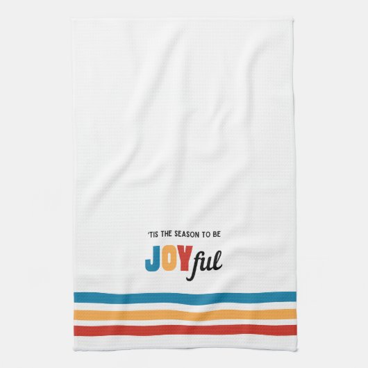 'Dit is het seizoen om vreugdevolle keukenhanddoek (Verticaal)