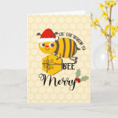 Dit is het seizoen om vrolijk te zijn kaart (Gele Bloem)