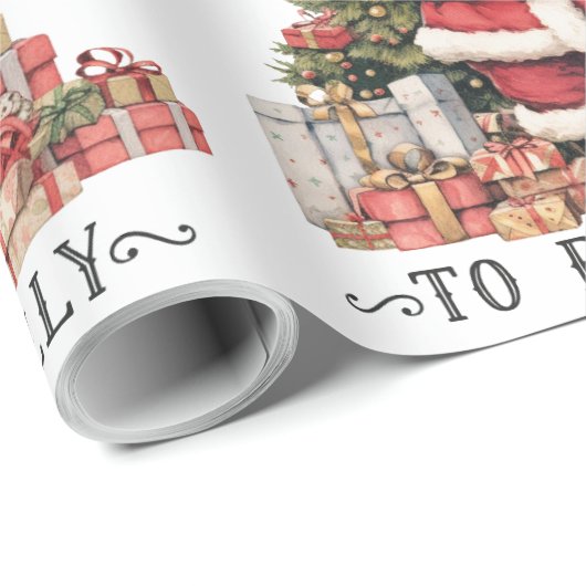 Dit is het seizoen om vrolijk te zijn - ouderwetse cadeaupapier (Rol Hoek)