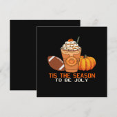 Dit is het seizoen om vrolijke kerst te zijn kaart (Voorkant / Achterkant)