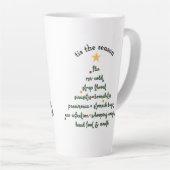 Dit is het seizoen om ziek te zijn latte mok (Rechterhoek)