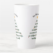 Dit is het seizoen om ziek te zijn latte mok (Voorkant)