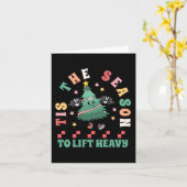 Dit is het seizoen om zware kerstboom gym op te ti kaart (Gele Bloem)