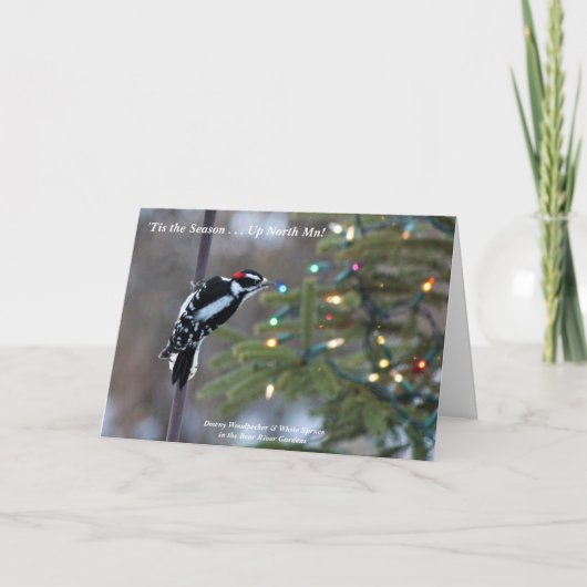 Dit is het seizoen op North Man! vrolijk kerstfees Bedankkaart (Voorkant)