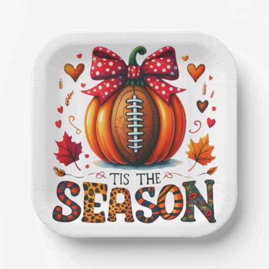 Dit is het seizoen papieren bordje (Voorkant)