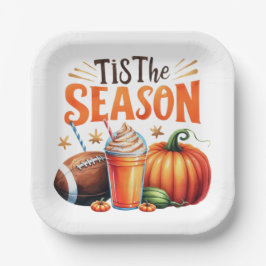 Dit is het seizoen papieren bordje