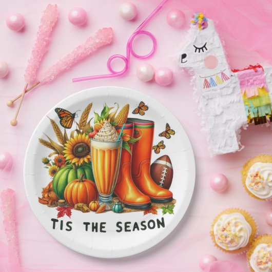 Dit is het seizoen papieren bordje (Feest)