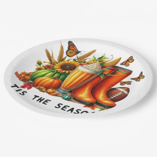 Dit is het seizoen papieren bordje (Gekanteld)