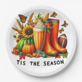 Dit is het seizoen papieren bordje