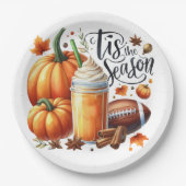 Dit is het seizoen papieren bordje (Voorkant)