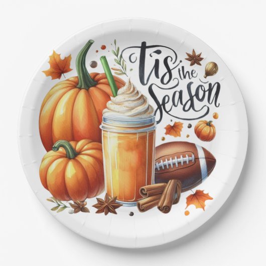 Dit is het seizoen papieren bordje (Voorkant)