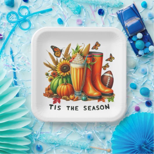 Dit is het seizoen papieren bordje (Feest)