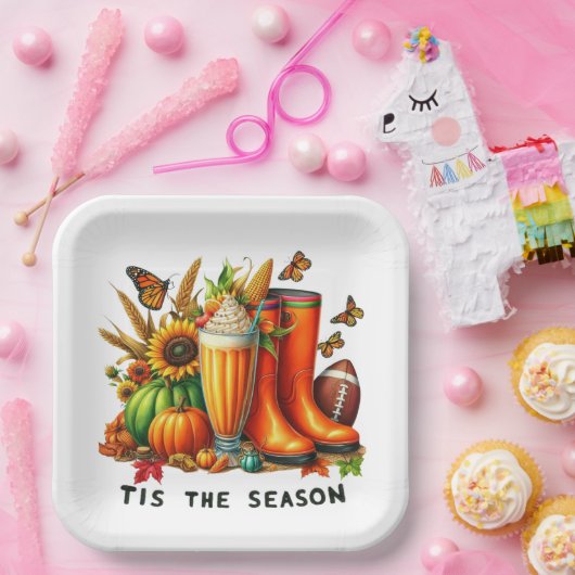 Dit is het seizoen papieren bordje (Feest)