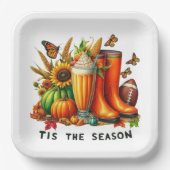 Dit is het seizoen papieren bordje (Voorkant)