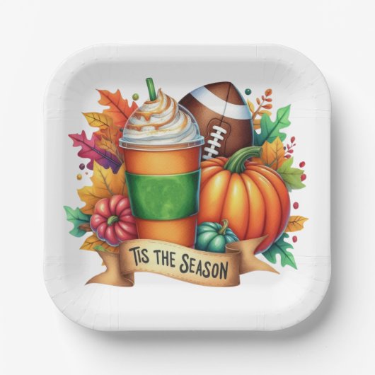 Dit is het seizoen papieren bordje (Voorkant)