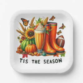 Dit is het seizoen papieren bordje