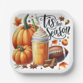 Dit is het seizoen papieren bordje