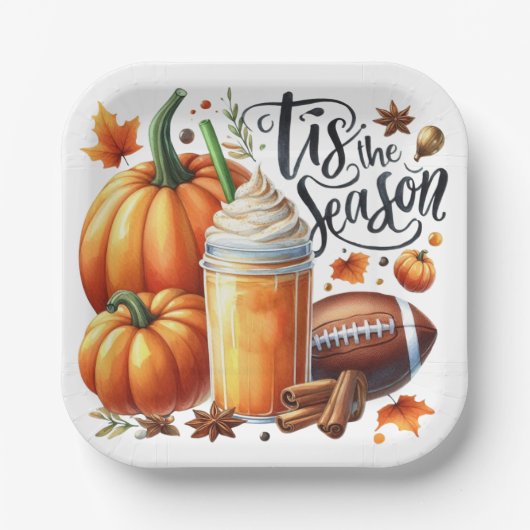 Dit is het seizoen papieren bordje (Voorkant)