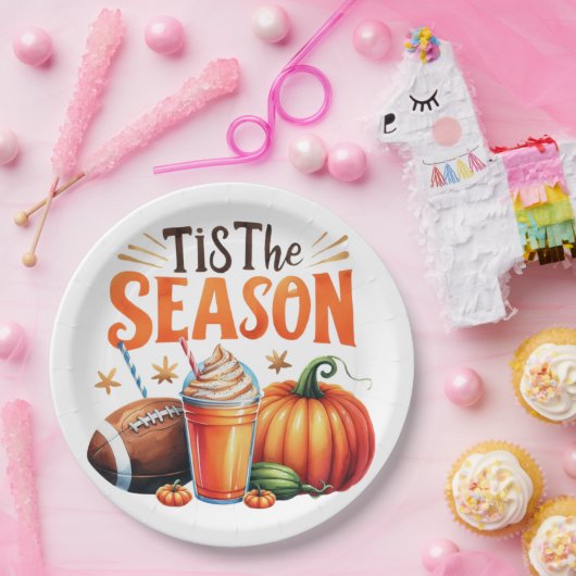 Dit is het seizoen papieren bordje (Feest)
