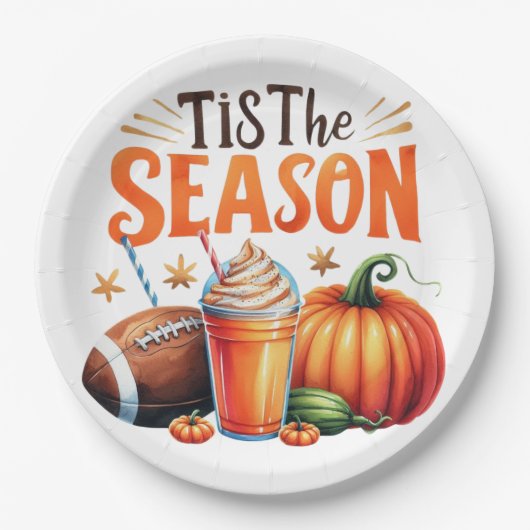 Dit is het seizoen papieren bordje (Voorkant)