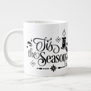 Dit is het seizoen, persoonlijke kerstMok Grote Koffiekop