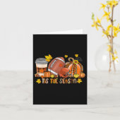 Dit is het seizoen pompoen Amerikaanse Football Th Kaart (Gele Bloem)