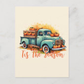 'Dit is het seizoen pompoen vrachtwagen Briefkaart (Voorkant)