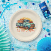 'Dit is het seizoen pompoen vrachtwagen Papieren Bordje (Feest)