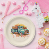 'Dit is het seizoen pompoen vrachtwagen Papieren Bordje (Feest)