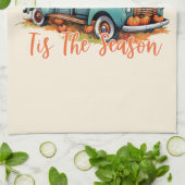 'Dit is het seizoen pompoen vrachtwagen Theedoek (Gevouwen)