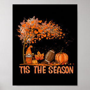 Dit is het seizoen Pumpkin Spice Football Fall Lea Poster