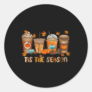 Dit is het seizoen Pumpkin Spice Season Herfst Tha Ronde Sticker