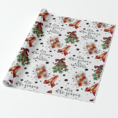 Dit is het seizoen Quote Christmas Lights Mistleto Cadeaupapier (Uitgerold)