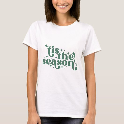 Dit is het seizoen Retro Groovy T-shirt (Voorkant)