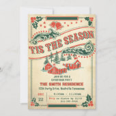 Dit is het seizoen retro  rustieke uitnodiging (Voorkant)