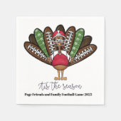 Dit is het Seizoen Script Thanksgiving Football Tu Servet (Voorkant)