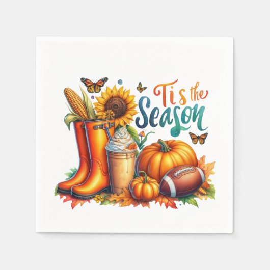 Dit is het seizoen servet (Voorkant)