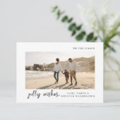 Dit is het seizoen | Simple Christmas-Kaart Bedankkaart (Staand voorkant)