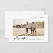 Dit is het seizoen | Simple Christmas-Kaart Bedankkaart (Voorkant / Achterkant)