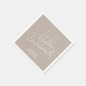 Dit is het seizoen Taupe Winter Vrijgezellenfeest Servet (Hoek)