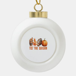 Dit is het seizoen Thanksgiving pompoen Keramische Bal Ornament