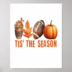 Dit is het seizoen Thanksgiving pompoen Poster