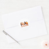 Dit is het seizoen Thanksgiving pompoen Ronde Sticker (Envelop)