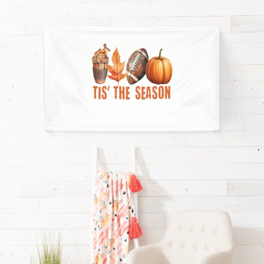 Dit is het seizoen Thanksgiving pompoen Spandoek (Insitu)