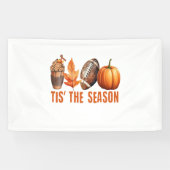 Dit is het seizoen Thanksgiving pompoen Spandoek (Horizontaal)