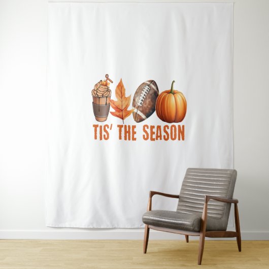 Dit is het seizoen Thanksgiving pompoen Wandkleed (In situ)